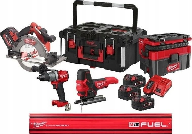 Milwaukee 10-teiliges Elektrowerkzeug-Set (M18 FPP4L-124P)