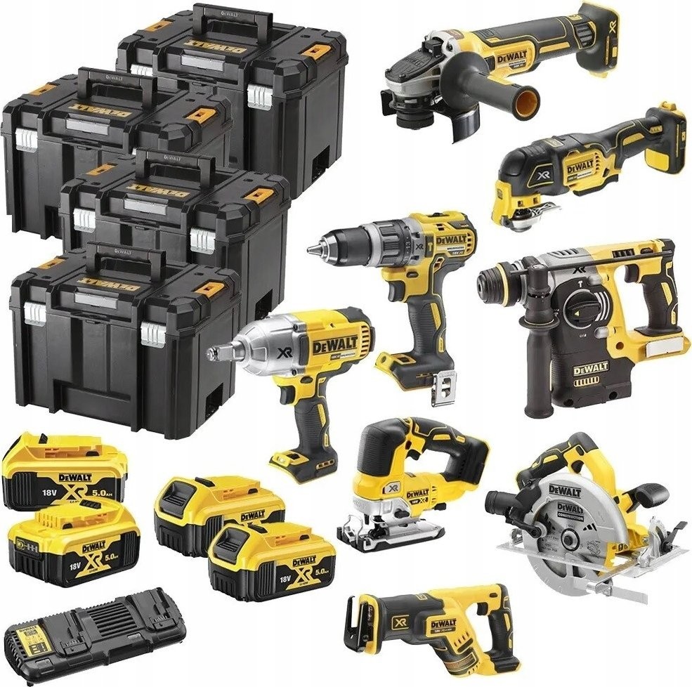 17-teiliges Dewalt-Elektrowerkzeugset (DCK865P4T-QW)