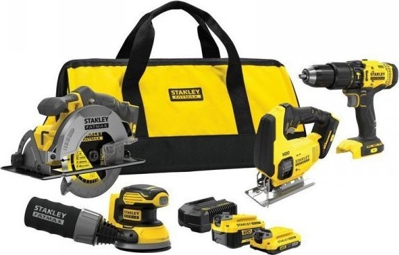 Stanley 4-teiliges Elektrowerkzeug-Set (SFMCK412MDS-QW)