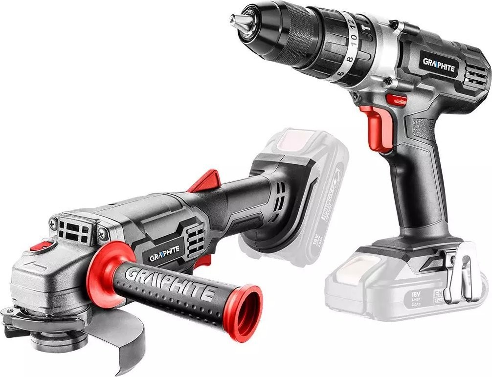 Graphite 2-teiliges Elektrowerkzeug-Set (58GS001)